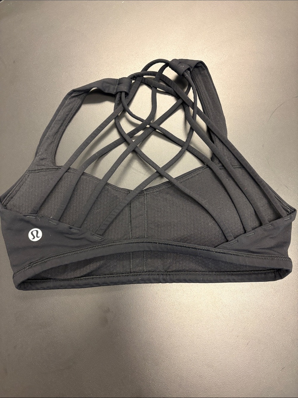 lululemon athletica Black Strappy Sports Bra, Racerback Tank & High-Waist Shorts - Picture 5 of 5